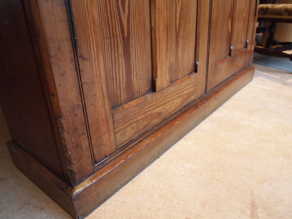 Cupboard pantry larder shoe house keepers Victorian Pitch Pine c1880 View XI