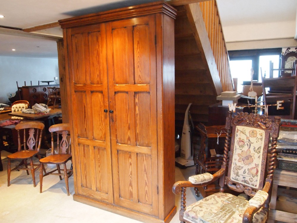 Cupboard pantry larder shoe house keepers Victorian Pitch Pine c1880 View XII