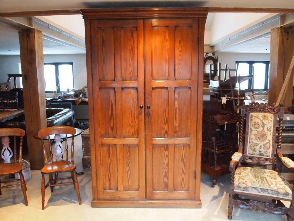 Cupboard pantry larder shoe house keepers Victorian Pitch Pine c1880 View XIV