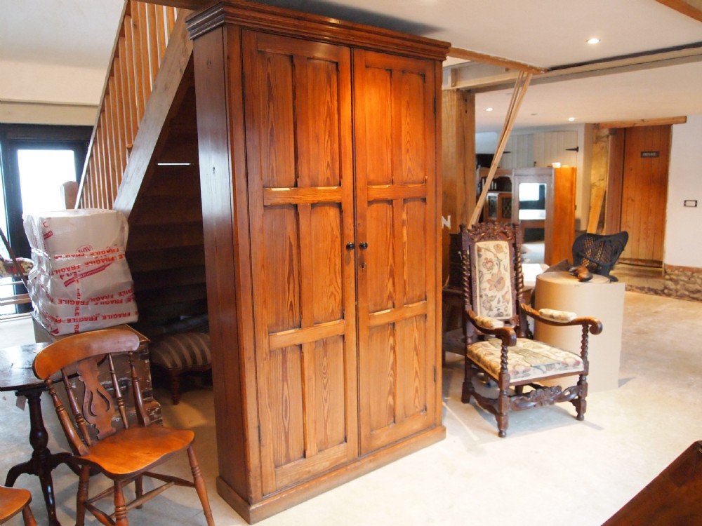 Cupboard pantry larder shoe house keepers Victorian Pitch Pine c1880 View XV