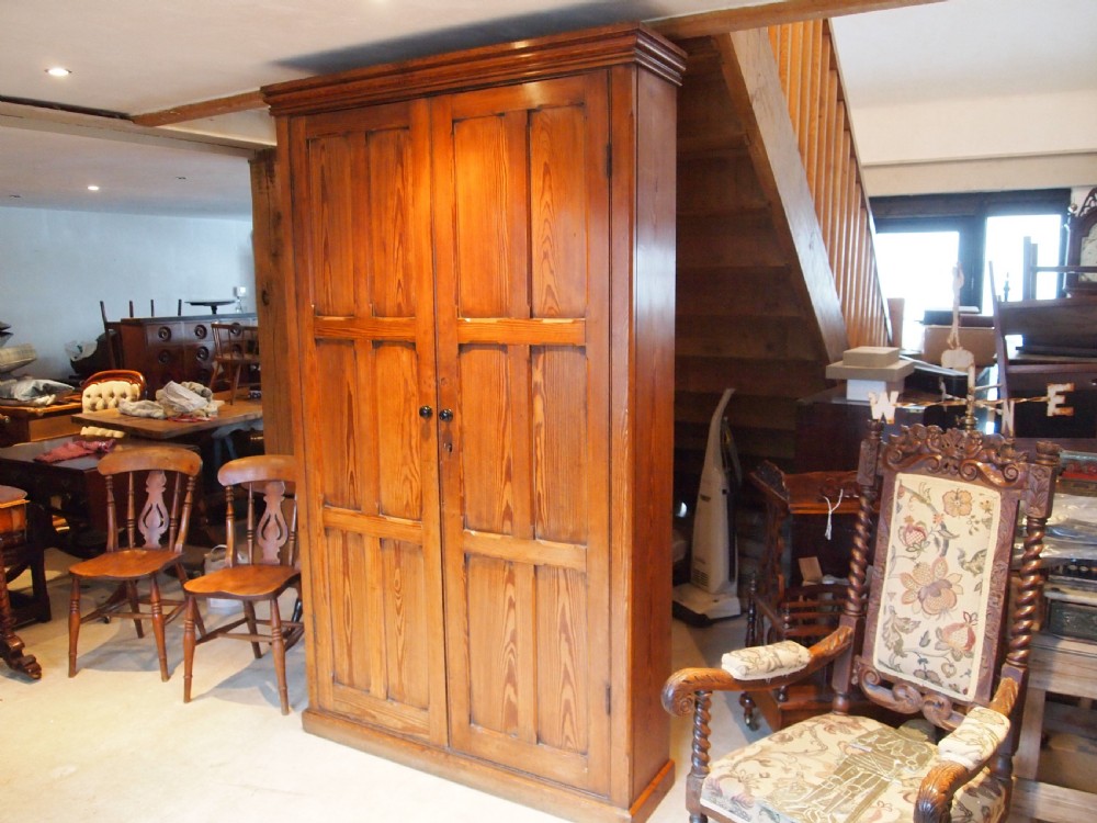 Cupboard pantry larder shoe house keepers Victorian Pitch Pine c1880 View XVI