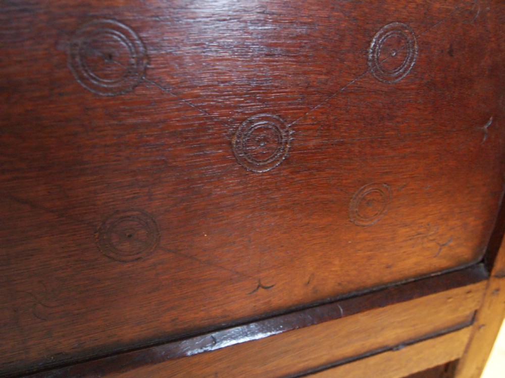 Coffer chest blanket box Queen Anne Oak c1700 View III