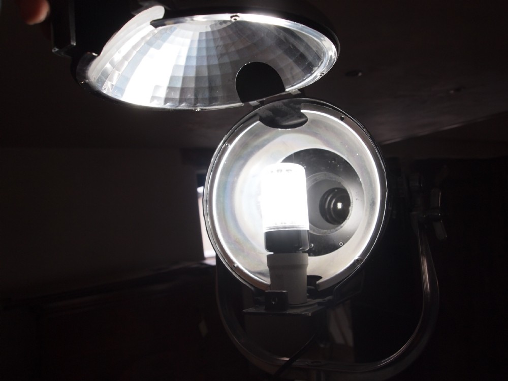 Lamp Strand Theatre lamp light polished c1920 View III
