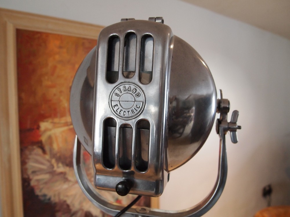 Lamp Strand Theatre lamp light polished c1920 View VI