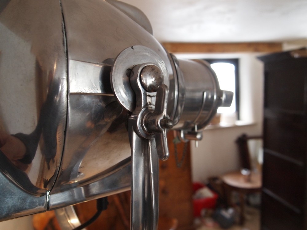 Lamp Strand Theatre lamp light polished c1920 View IX