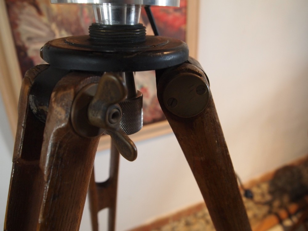Lamp Strand Theatre lamp light polished c1920 View X