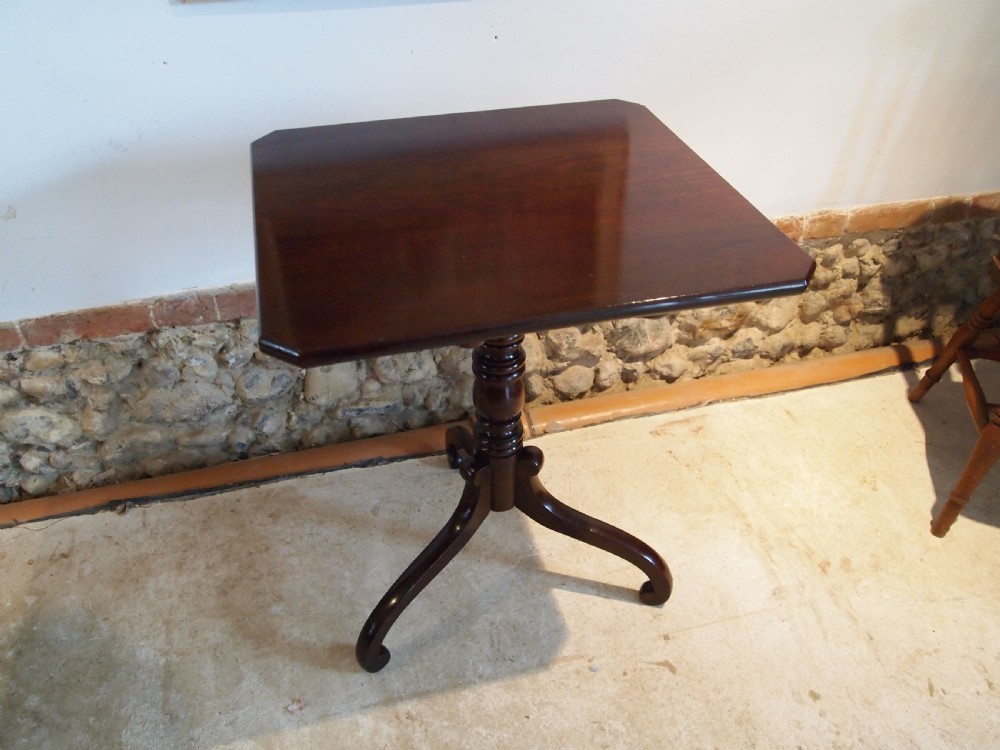 Table fine George III lamp wine hall side Cuban Mahogany c1810