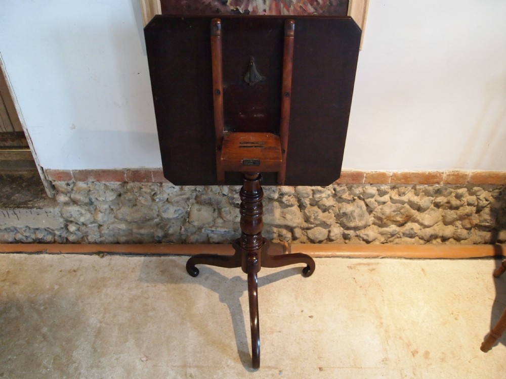 Table fine George III lamp wine hall side Cuban Mahogany c1810 View IV