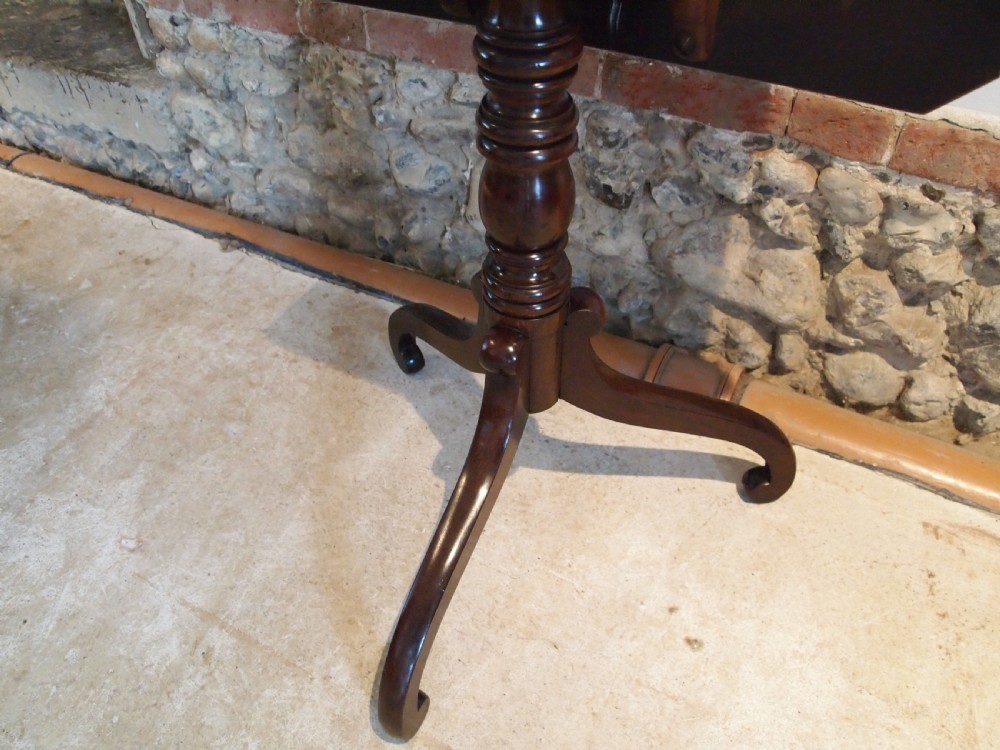 Table fine George III lamp wine hall side Cuban Mahogany c1810 View VII