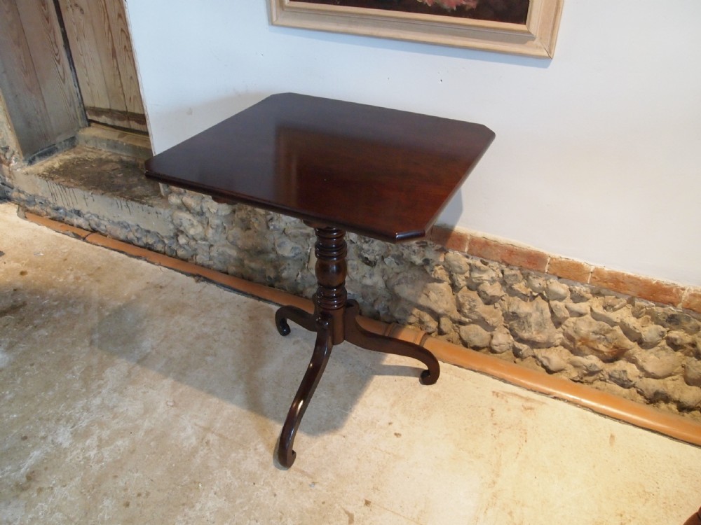 Table fine George III lamp wine hall side Cuban Mahogany c1810 View IX