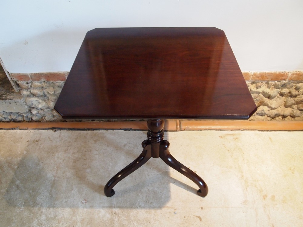 Table fine George III lamp wine hall side Cuban Mahogany c1810 View X