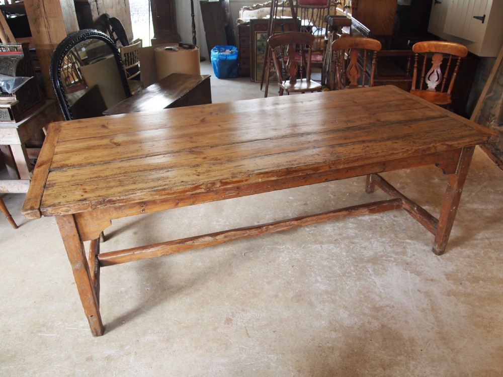 Table refectory farmhouse dining George III Pine c1810 