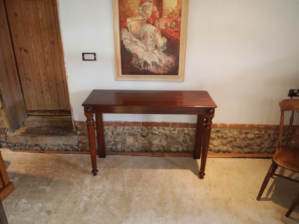 Table lamp hall side console Victorian Mahogany c1850 View XI