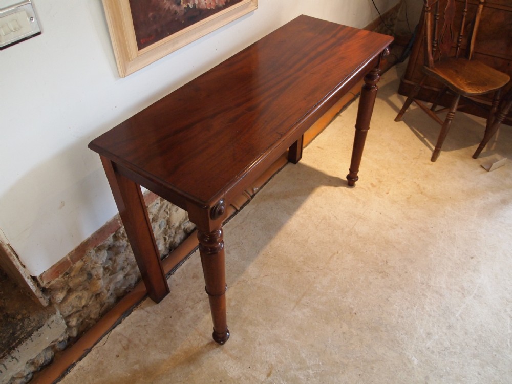 Table lamp hall side console Victorian Mahogany c1850 View III