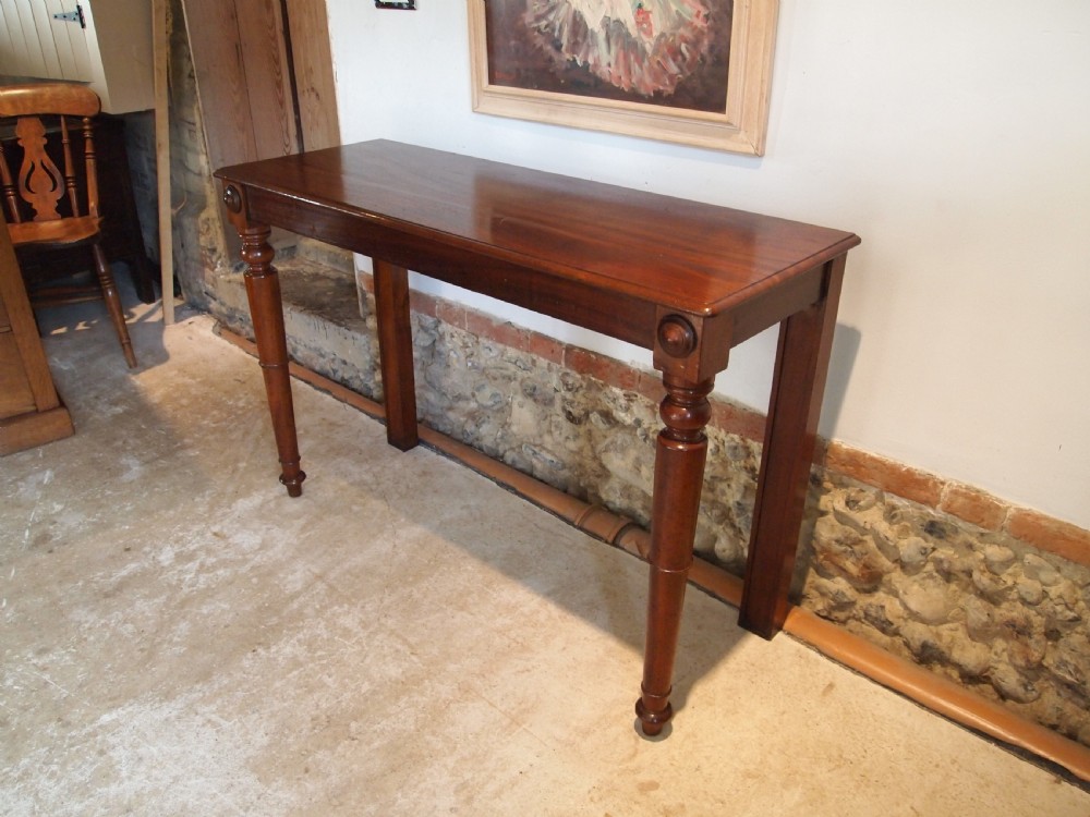 Table lamp hall side console Victorian Mahogany c1850 View X