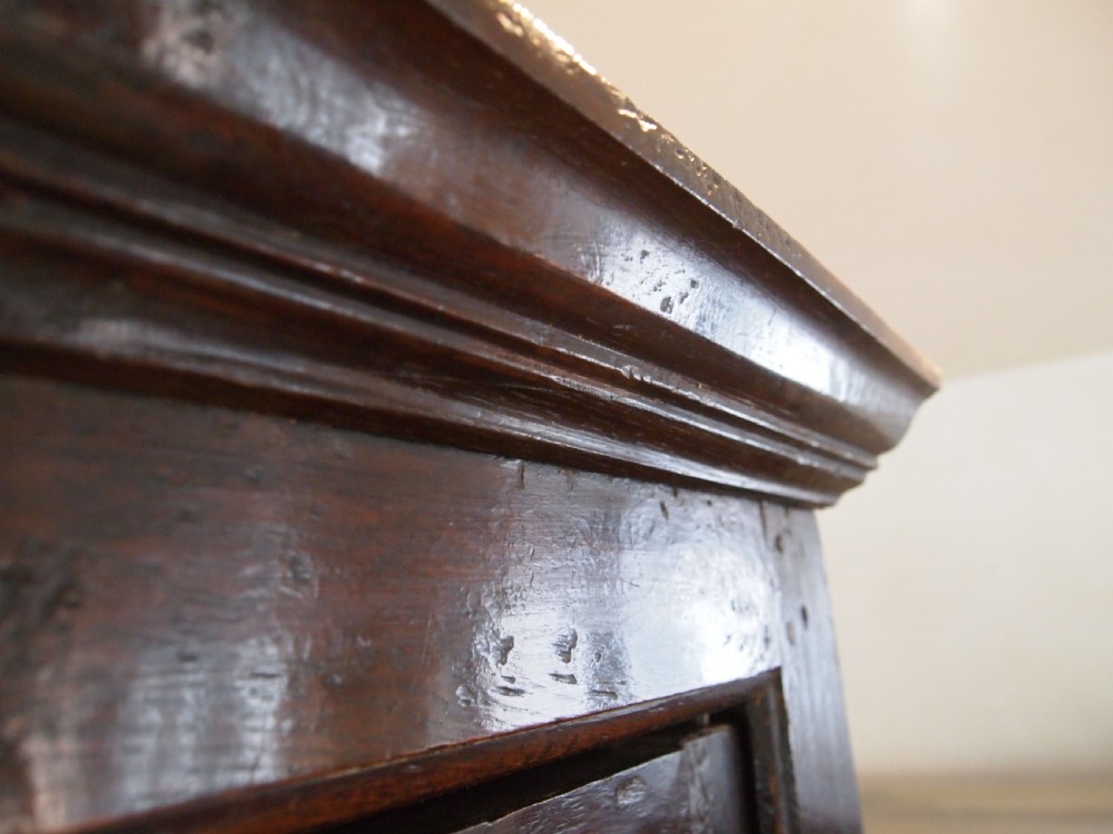 Cupboard wardrobe press Charles II Oak 2 parts c1680 View VIII