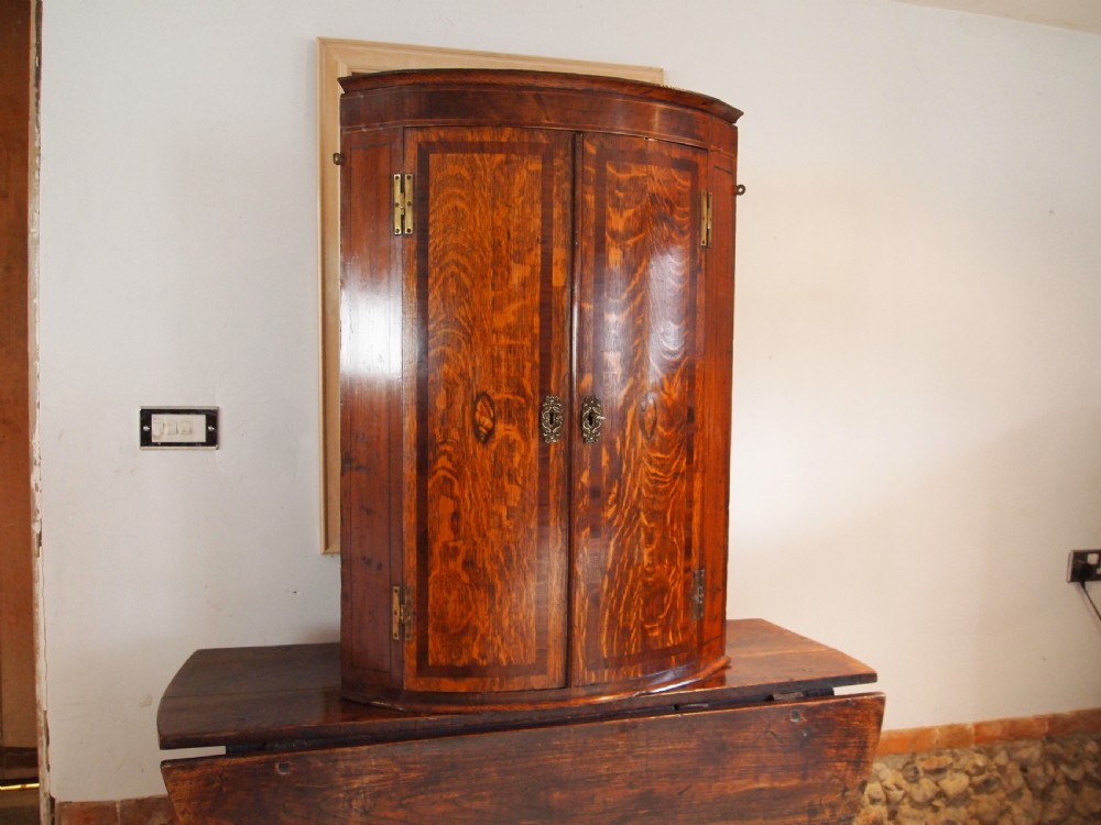 Cupboard cabinet Oak George III c1780