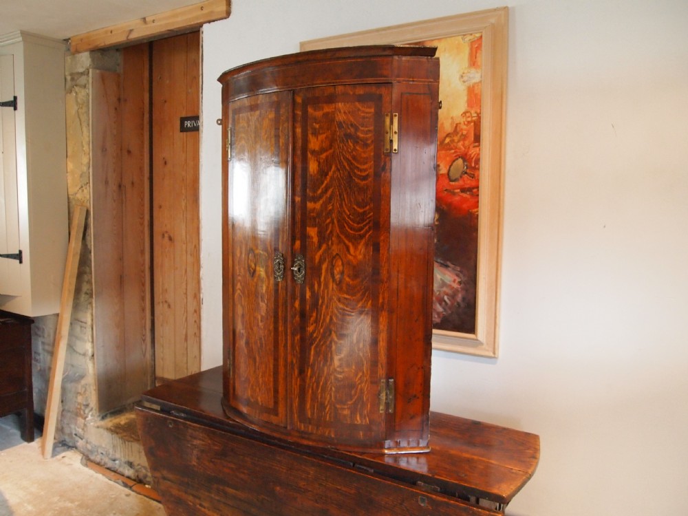 Cupboard cabinet Oak George III c1780 View IV