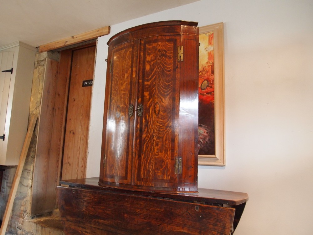 Cupboard cabinet Oak George III c1780 View XII