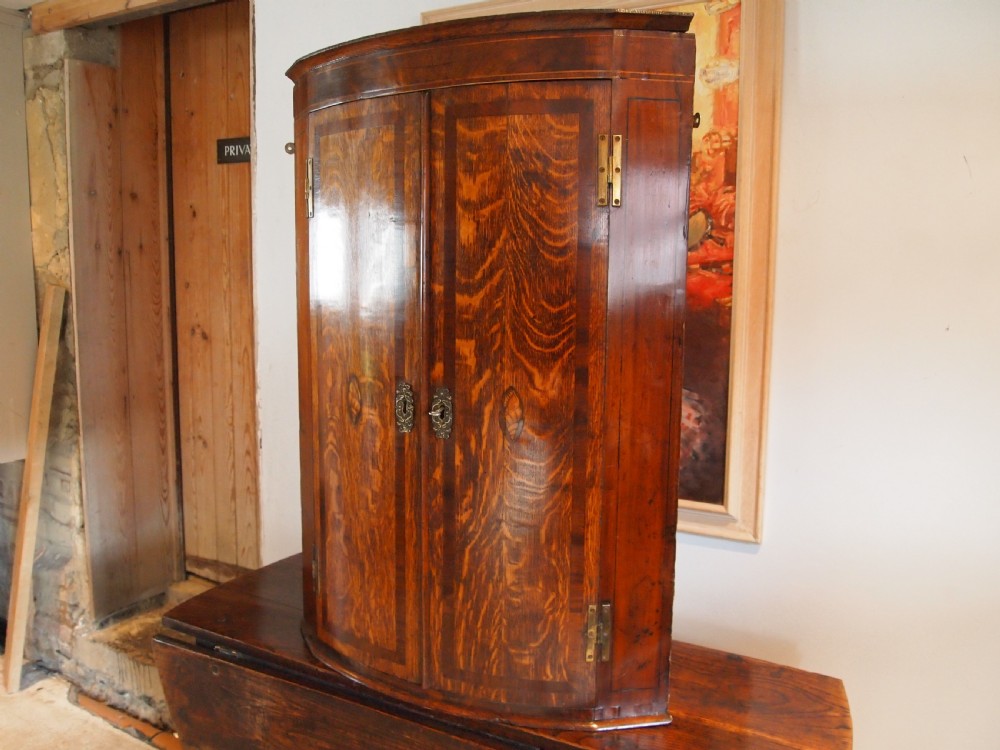 Cupboard cabinet Oak George III c1780 View XIII