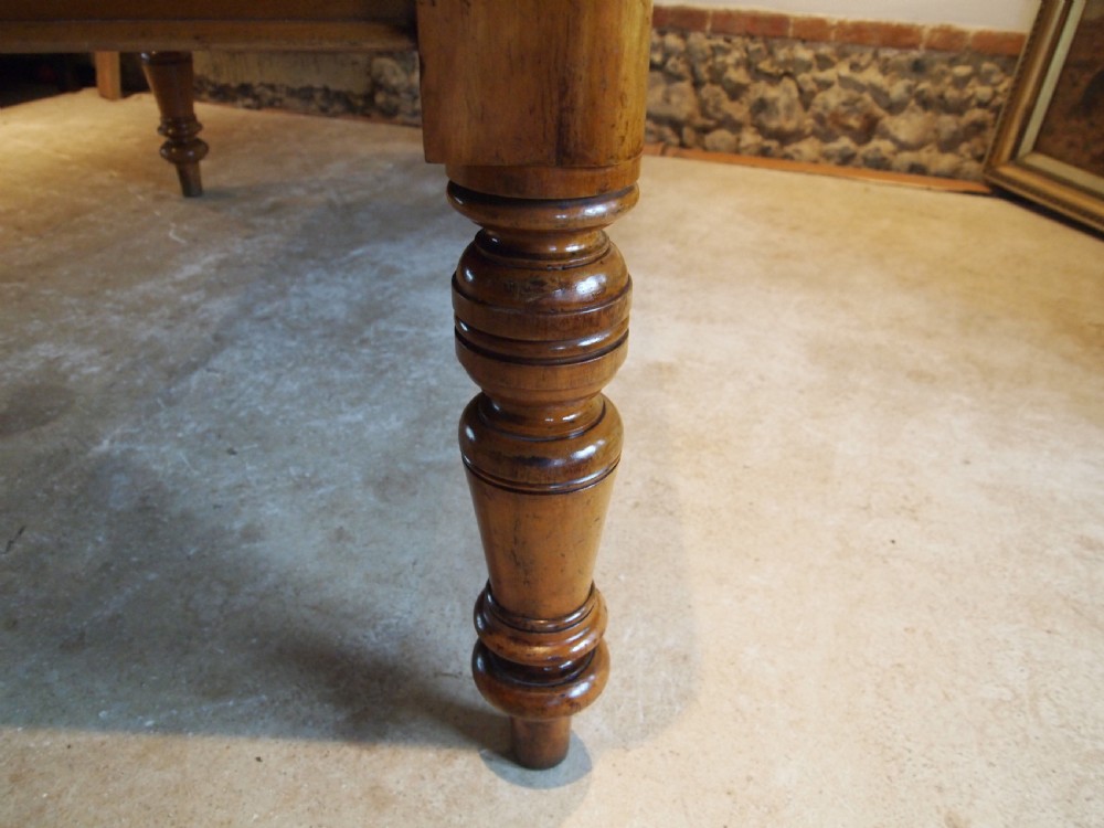Table Victorian Oak dining refectory farmhouse c1880 View VI