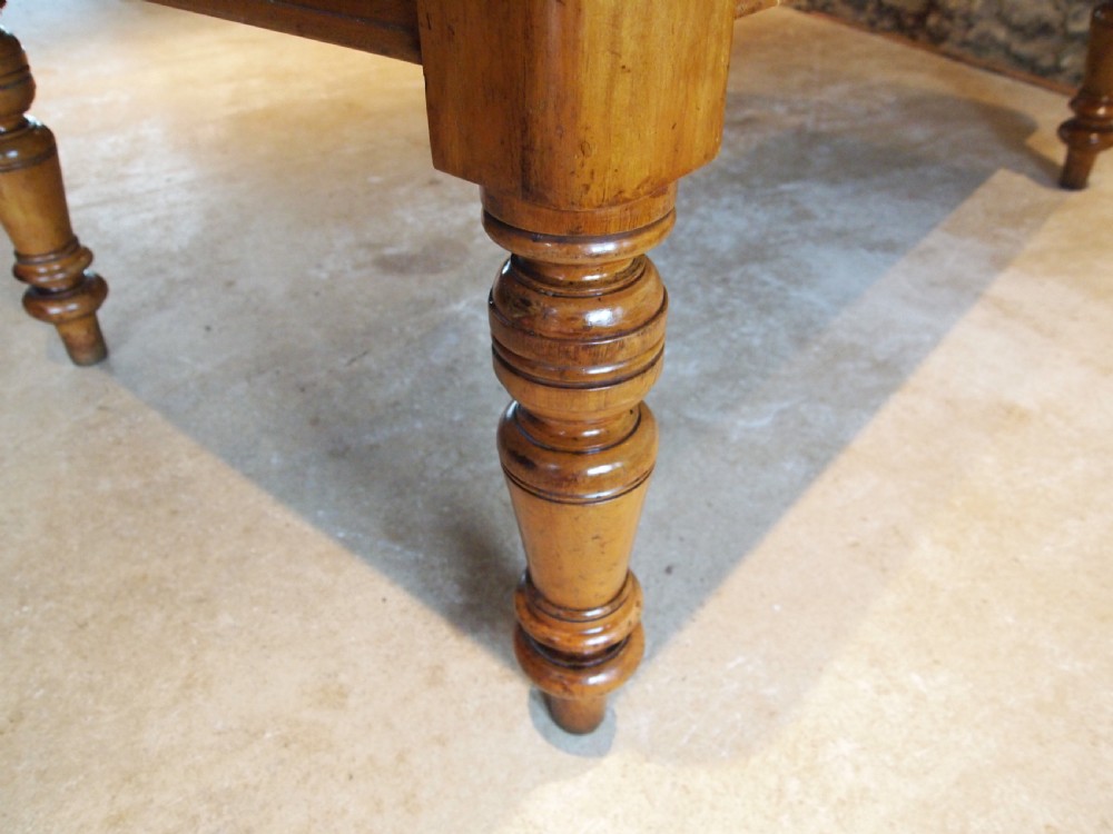 Table Victorian Oak dining refectory farmhouse c1880 View X