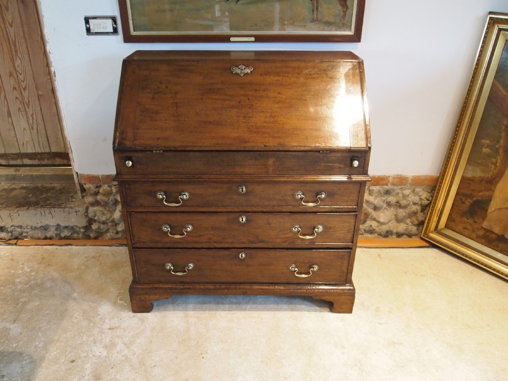 Bureau George II Oak c1740 View XI