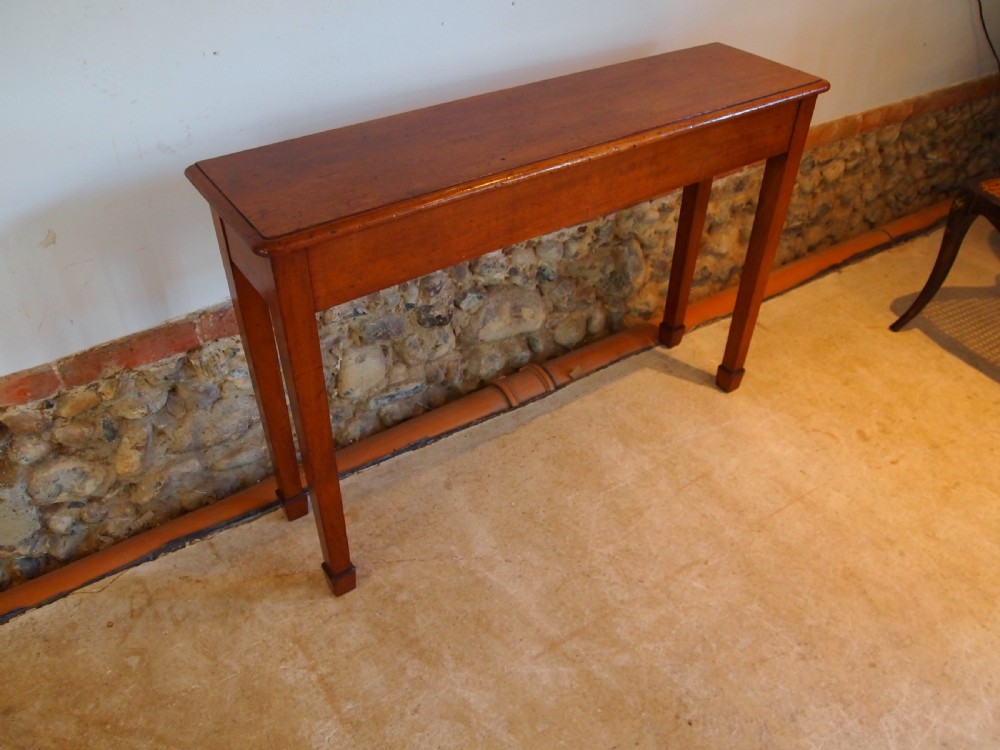 Table hall console side lamp slim Victorian Mahogany c1880