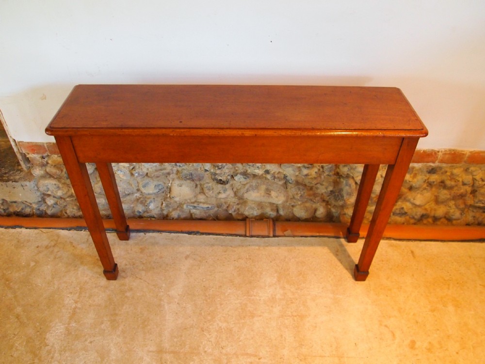 Table hall console side lamp slim Victorian Mahogany c1880 View II