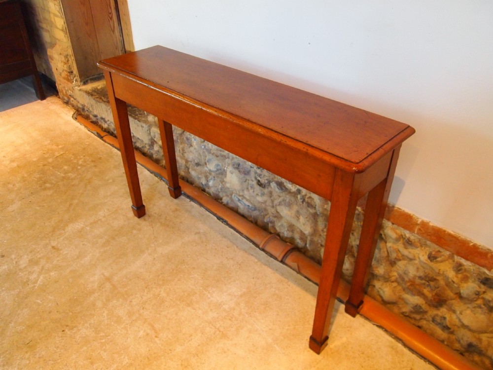 Table hall console side lamp slim Victorian Mahogany c1880 View VI