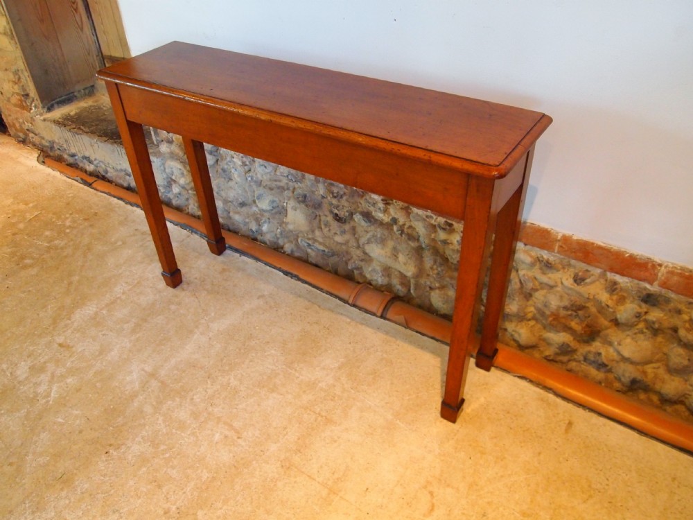 Table hall console side lamp slim Victorian Mahogany c1880 View VIII
