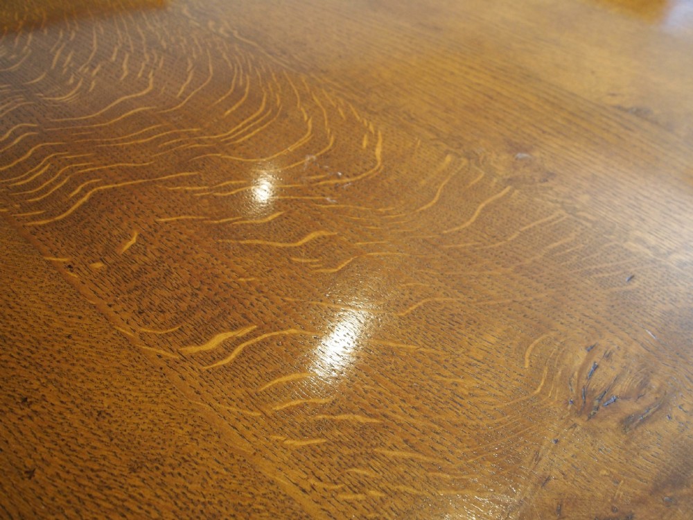 Table Oak refectory dining farmhouse c1920 View V