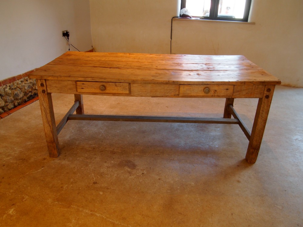 Table refectory farmhouse dining table George III c1820 View V