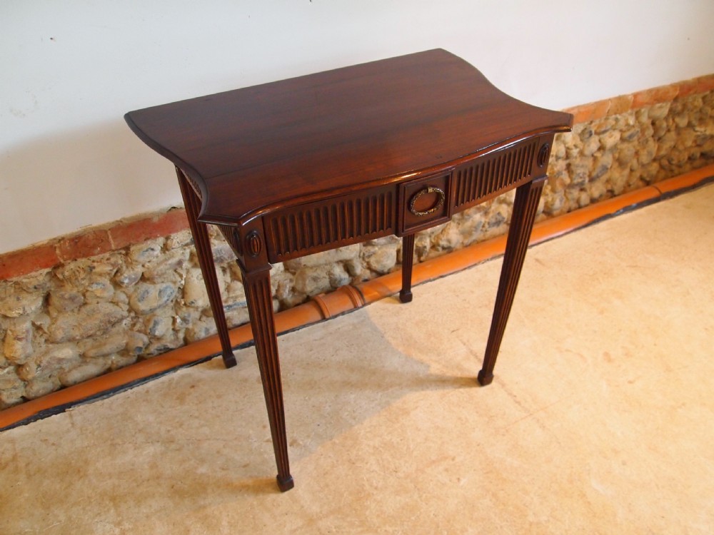 Table hall lamp side console Victorian Mahogany c1890