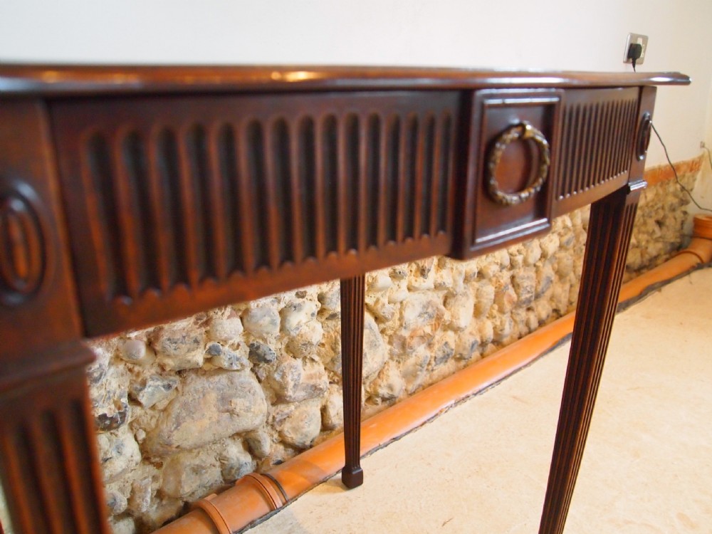 Table hall lamp side console Victorian Mahogany c1890 View III