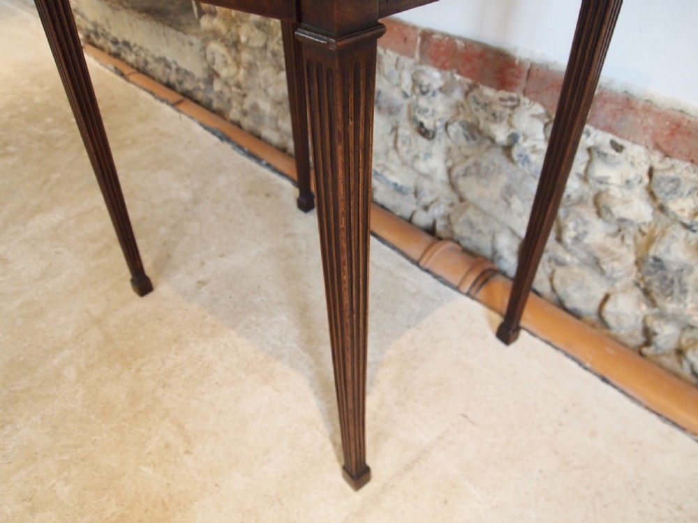 Table hall lamp side console Victorian Mahogany c1890 View V