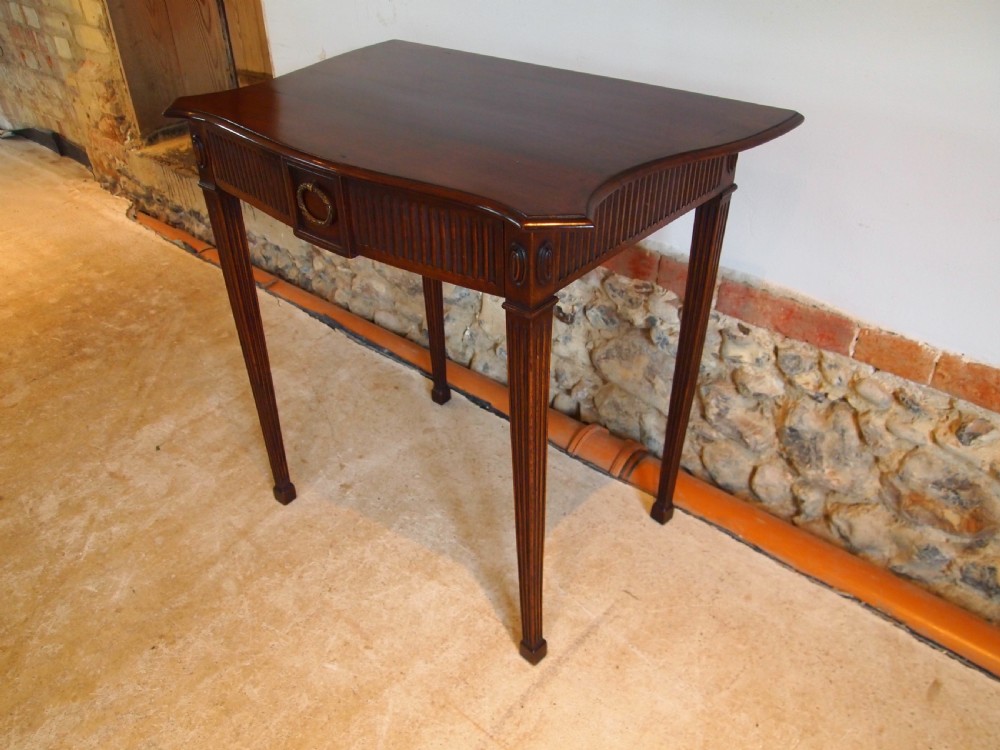 Table hall lamp side console Victorian Mahogany c1890 View VI