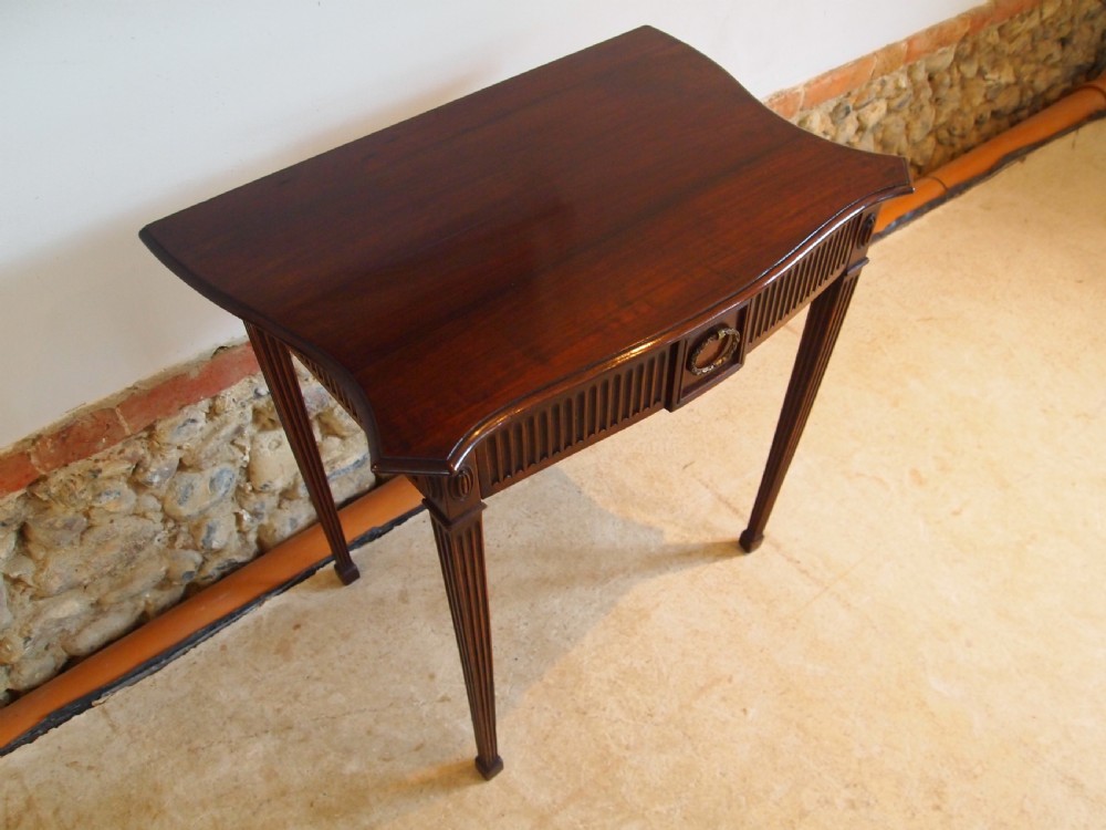 Table hall lamp side console Victorian Mahogany c1890 View VIII