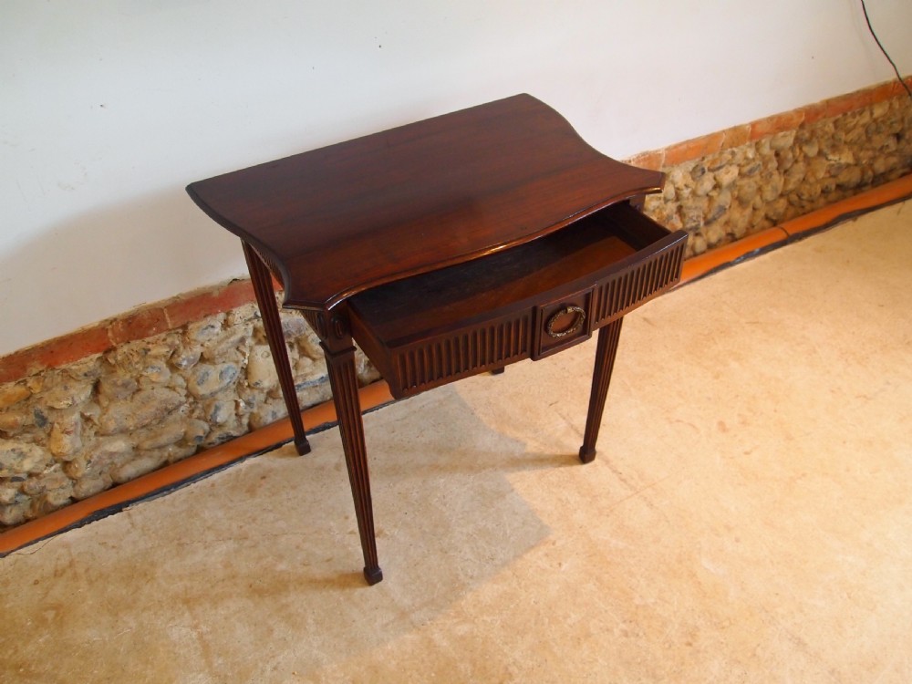 Table hall lamp side console Victorian Mahogany c1890 View IX
