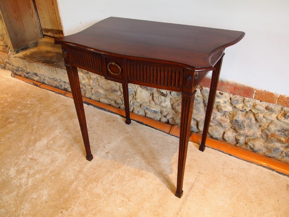 Table hall lamp side console Victorian Mahogany c1890 View X