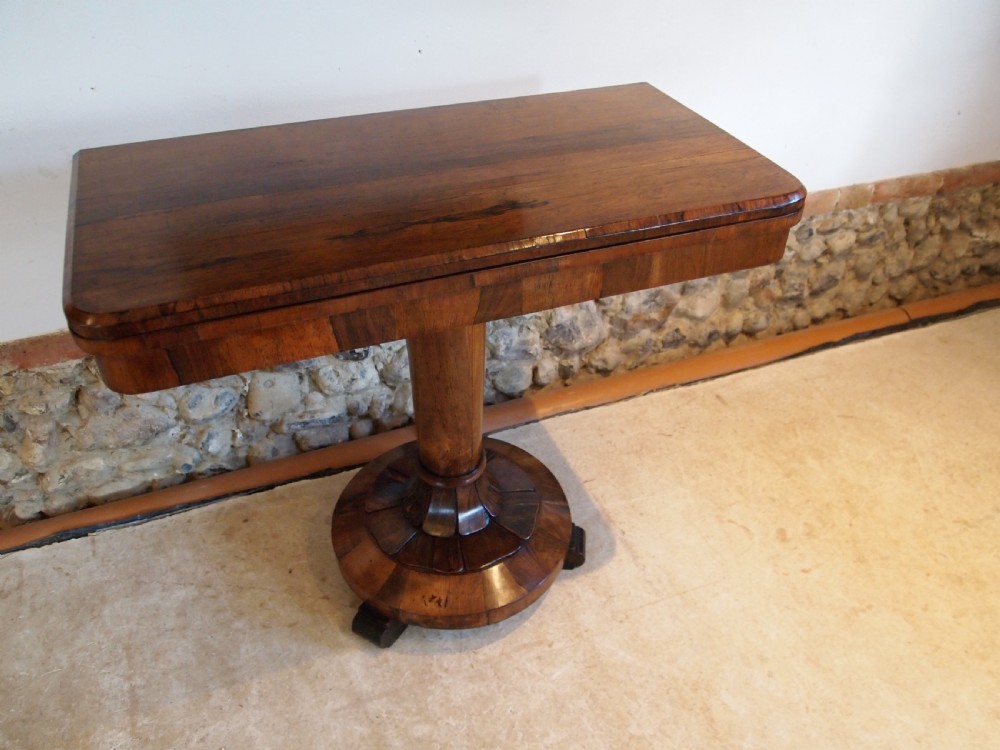 Table card hall side William IV Rosewood c1835
