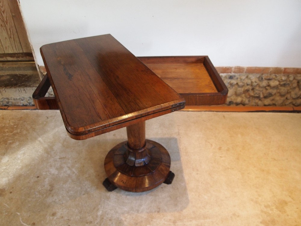 Table card hall side William IV Rosewood c1835 View VI