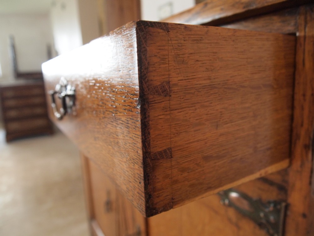 Sideboard dresser Arts and Crafts Oak c1900 View III