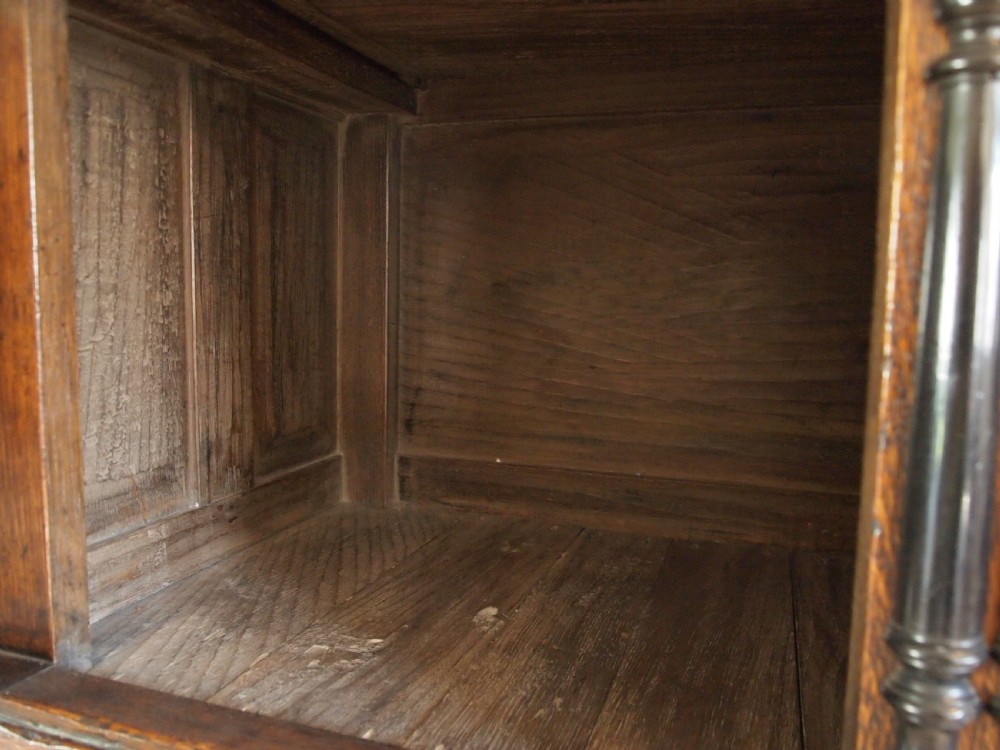 Cupboard pantry dresser press outstanding 17th century design Oak c1900 View V