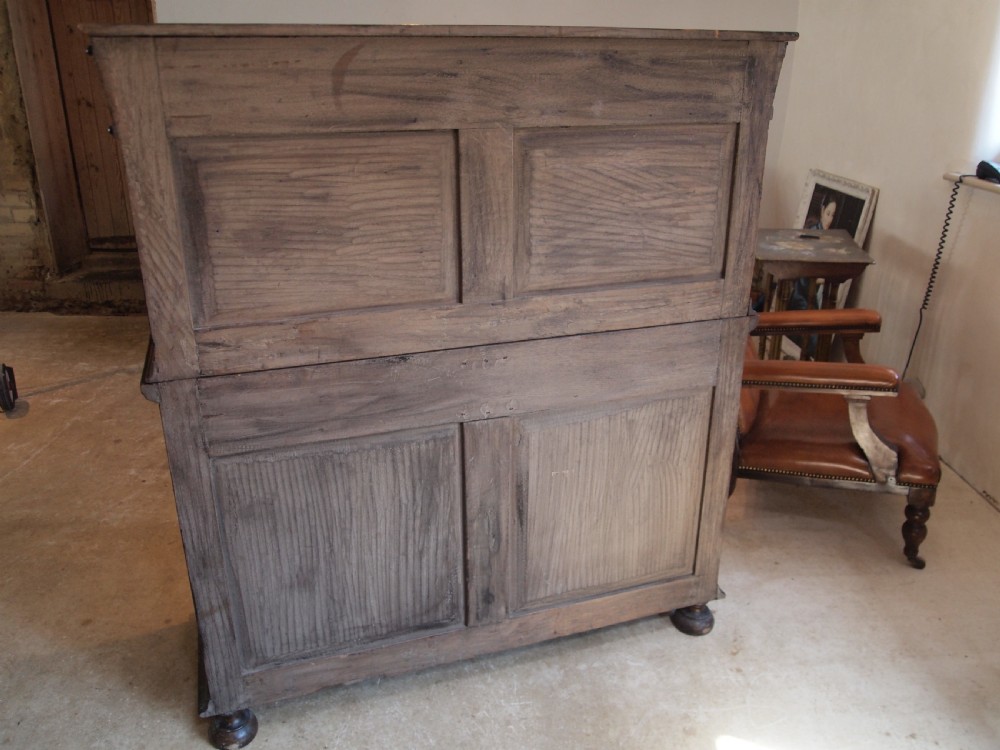 Cupboard pantry dresser press outstanding 17th century design Oak c1900 View X