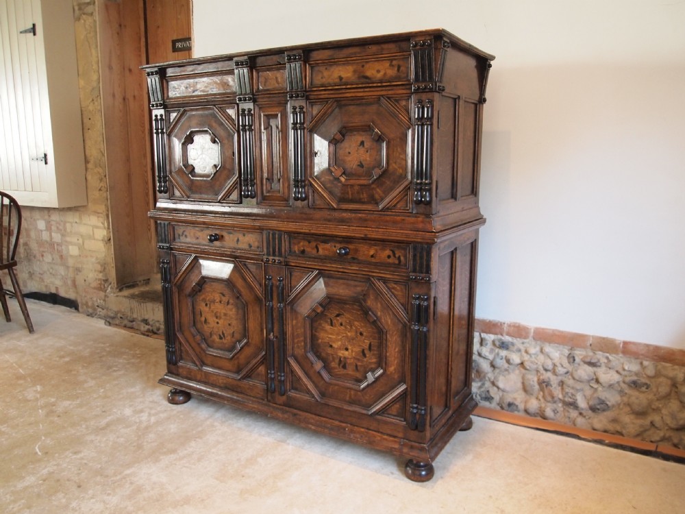 Cupboard pantry dresser press outstanding 17th century design Oak c1900 View XII