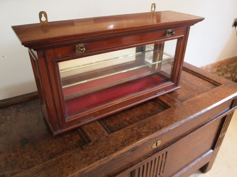 Display cabinet apothecary shop Victorian Mahogany c1890