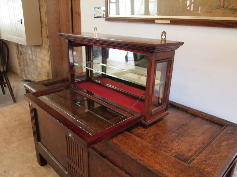 Display cabinet apothecary shop Victorian Mahogany c1890 View VI