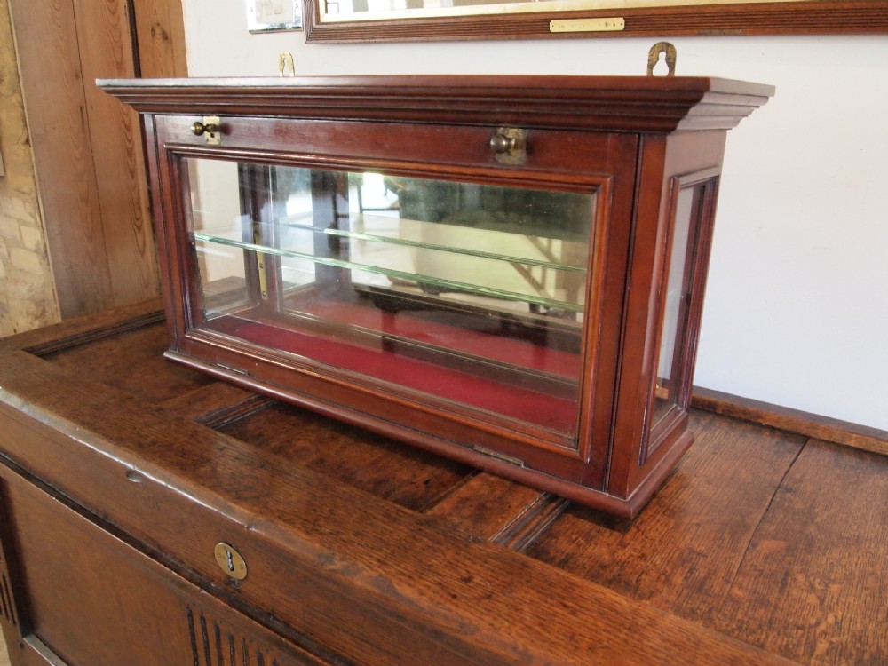 Display cabinet apothecary shop Victorian Mahogany c1890 View VII