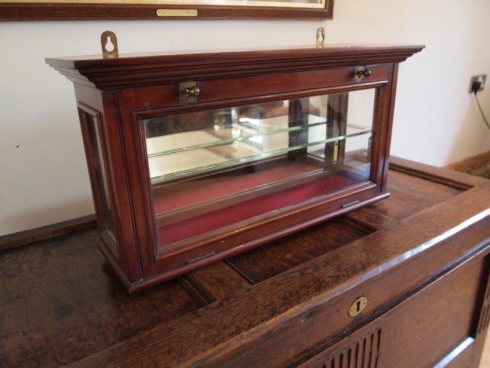 Display cabinet apothecary shop Victorian Mahogany c1890 View VIII